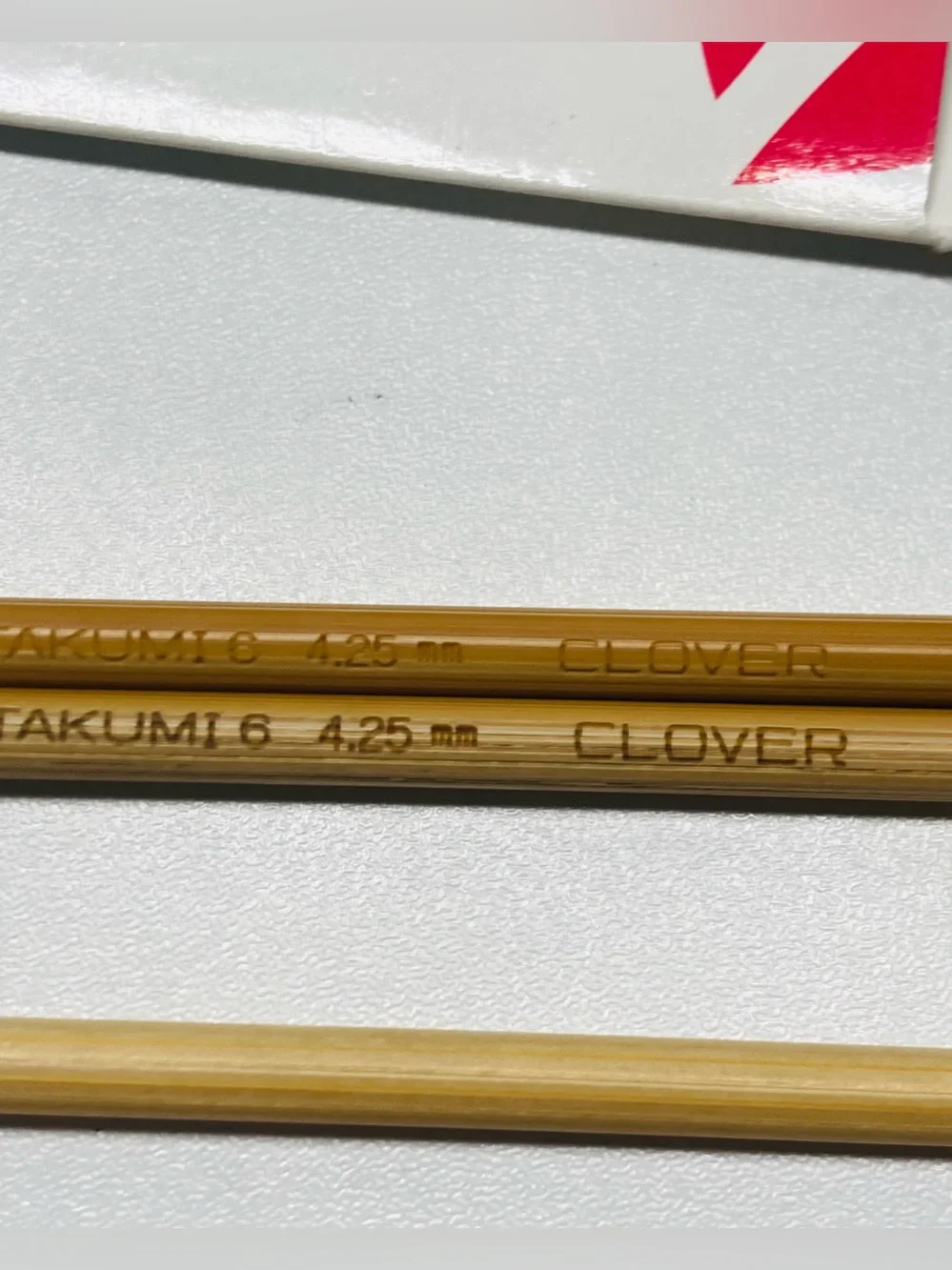 NEW KA Bamboo Double-Pointed Needles - Natural Wood 6